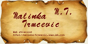 Malinka Trmčević vizit kartica
